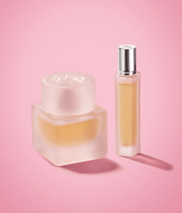 Huda Beauty Easy Bake Intense Perfume Duo 50ml and 10ml bottles