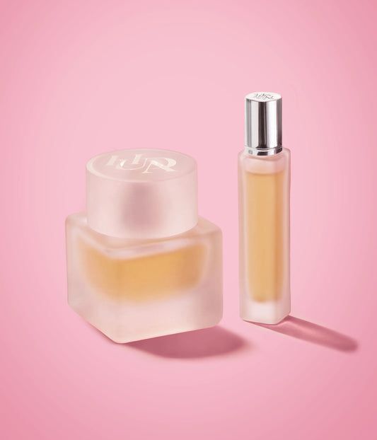 Huda Beauty Easy Bake Intense Perfume Duo 50ml and 10ml bottles