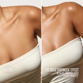 Sol de Janeiro before and after side by side look showcasing a luminous skin glowing effect at ZARÉ Cosmetics