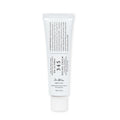 Dr. Althea 345 Relief Cream tube and model applying cream on cheek, representing gentle post-acne skin repair, hydration, and calming skincare for sensitive skin