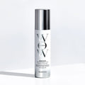 Color Wow Pre Shampoo Mineral Detox spray applied to wet hair in shower removing mineral buildup with before-and-after effect showing brighter, cleaner, healthier hair color