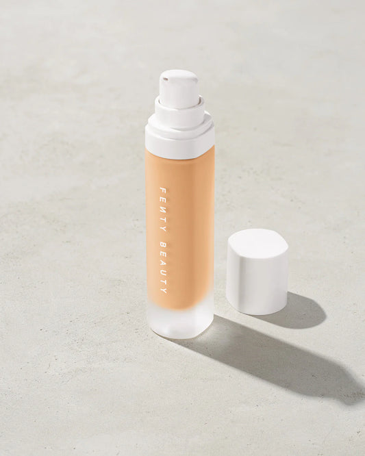 Fenty Beauty Pro Filt’r Soft Matte Longwear Foundation shade 200 bottle on neutral background.