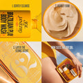 Sol de Janeiro Bum Bum Jet Set 3-step body care routine steps featuring body wash, cream, and mist at ZARÉ Cosmetics