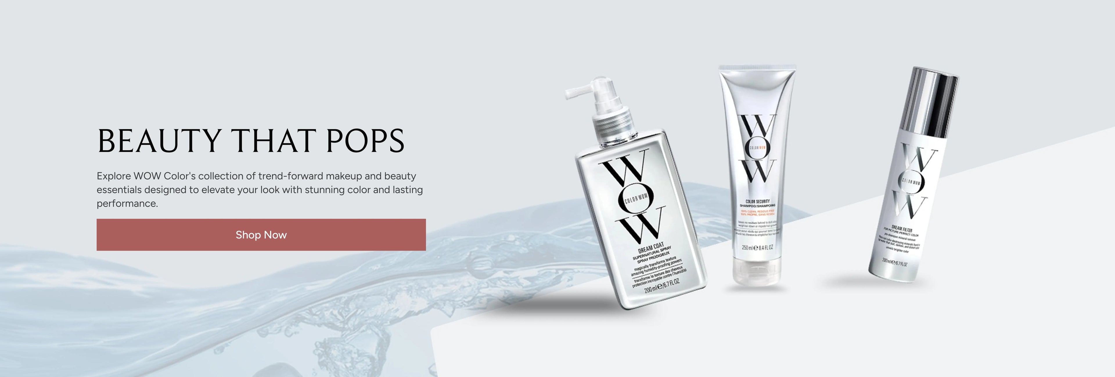 Shop WOW Color professional hair care products for frizz control, color protection, and smooth, glossy hair.