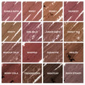 Smeared swatches of the Morphe Signature Lip Pencil shade range