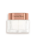 Charlotte Tilbury Magic Cream 50ml moisturizer jar with a clear glass base and a rose gold metallic cap at ZARÉ Cosmetics