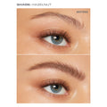 Before and after brows using Morphe Micro Brow Pencil in Hazelnut