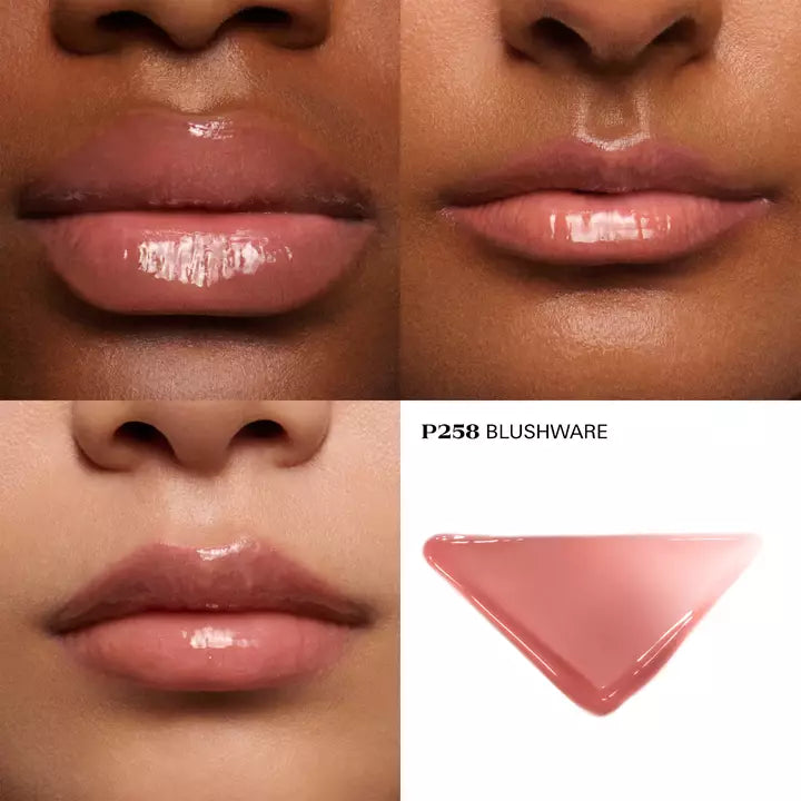 Prada Reflection Glossy Liquid Balm shade P258 Blushware official product shot