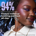 Urban Decay All Nighter setting spray campaign model highlighting a 94% long wear claim at ZARÉ Cosmetics