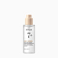 Close-up of Anua 7+ serum highlighting glass texture formula, representing deep hydration and skin barrier strengthening skincare treatment.