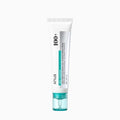 Model applying Anua 100+ moisturizing cream demonstrating dewy, hydrated glass skin finish with skincare hydration glow effect.