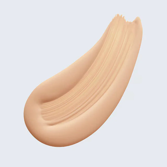 Estée Lauder liquid foundation creamy product swatch texturing isolated on light background at ZARÉ Cosmetics