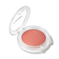 MAC Glow Play tendertalk lip balm or blush in a coral pink shade with an open clear compact lid at ZARÉ Cosmetics