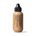 MAC Studio Radiance Face and Body Foundation shade N3 on black background.