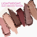 MAC cosmetics silky-smooth matte and shimmer eyeshadow texture swatches in pink and plum shades at ZARÉ Cosmetics