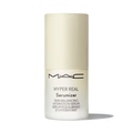 MAC Hyper Real Serumizer hydration serum bottle on black background.