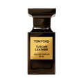 Tom Ford Tuscan Leather Eau de Parfum 30ml bottle on black background.