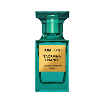 Tom Ford Taormina Orange Eau de Parfum 30ml bottle on black background.