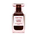 Tom Ford Cherry Smoke Eau de Parfum bottle on black background.