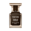 Tom Ford Vanille Fatale Eau de Parfum 30ml bottle on black background.