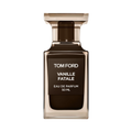 Tom Ford Vanille Fatale Eau de Parfum 30ml bottle on black background.