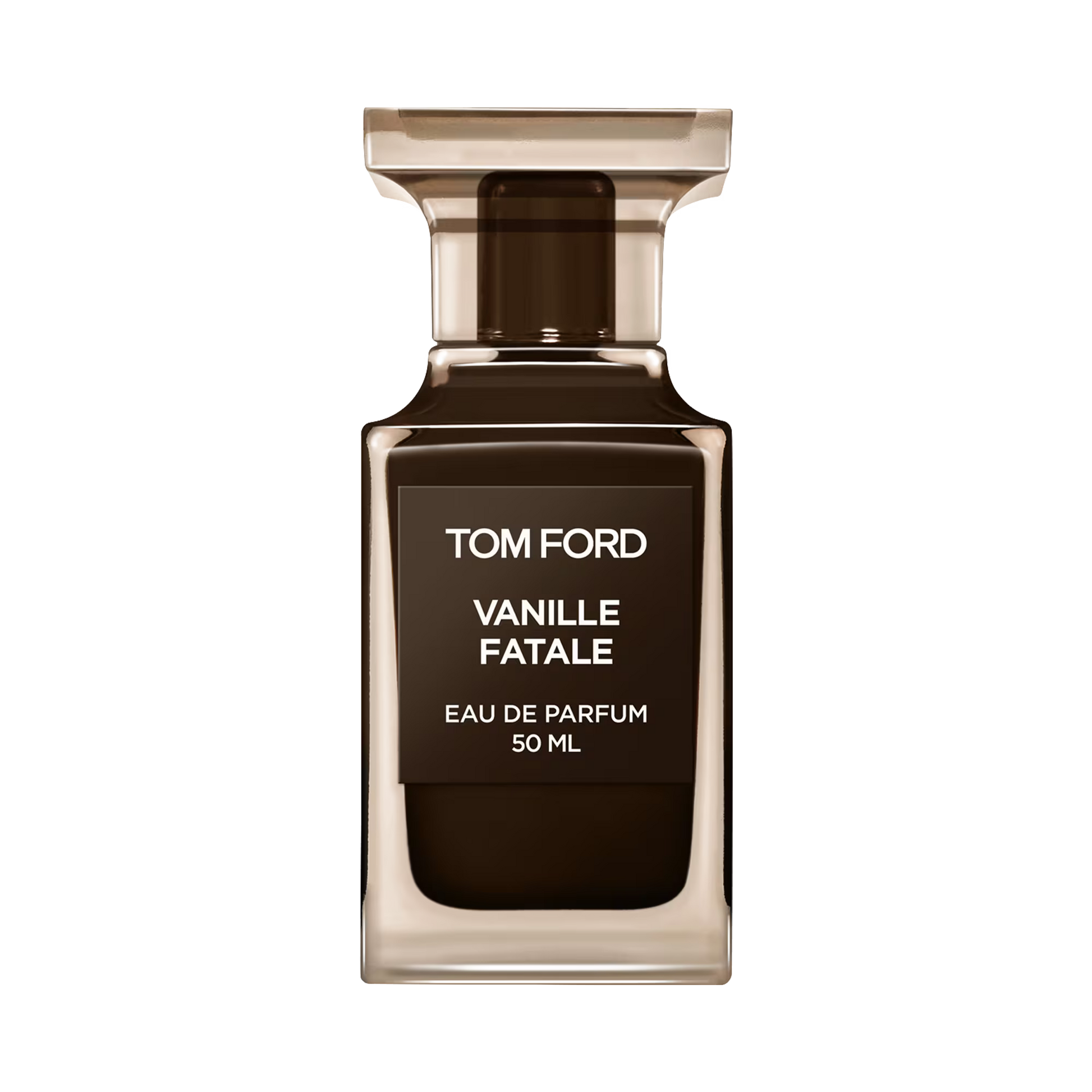 Tom Ford Vanille Fatale Eau de Parfum 30ml bottle on black background.