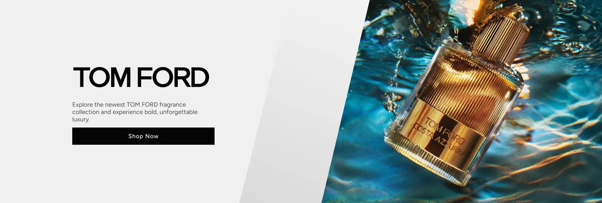 Tom Ford Costa Azzurra perfume luxury fragrance banner available on ZARÉ Cosmetics